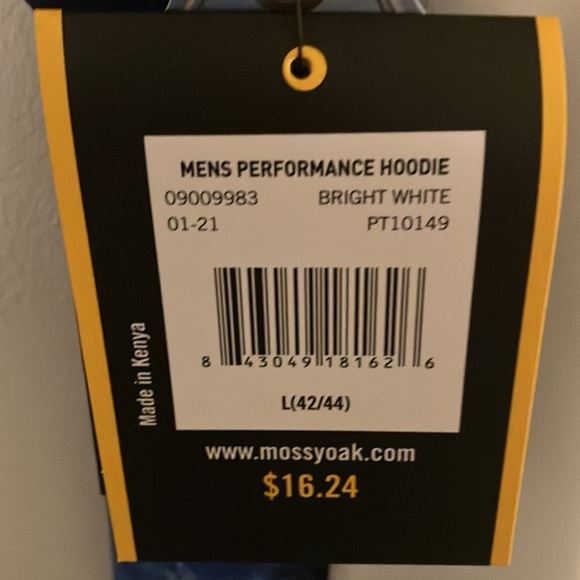 #153 Mossy Oak Fishing Men’s Performance Hoodie - L (42/44) - Picture 4 of 4